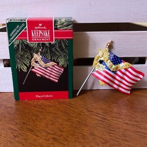 Hallmark Keepsake Ornament “Flag of Liberty” - Dated 1991 VINTAGE